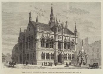 Nye kommunale bygninger, Inverness, åbnet af hertugen af Edinburgh